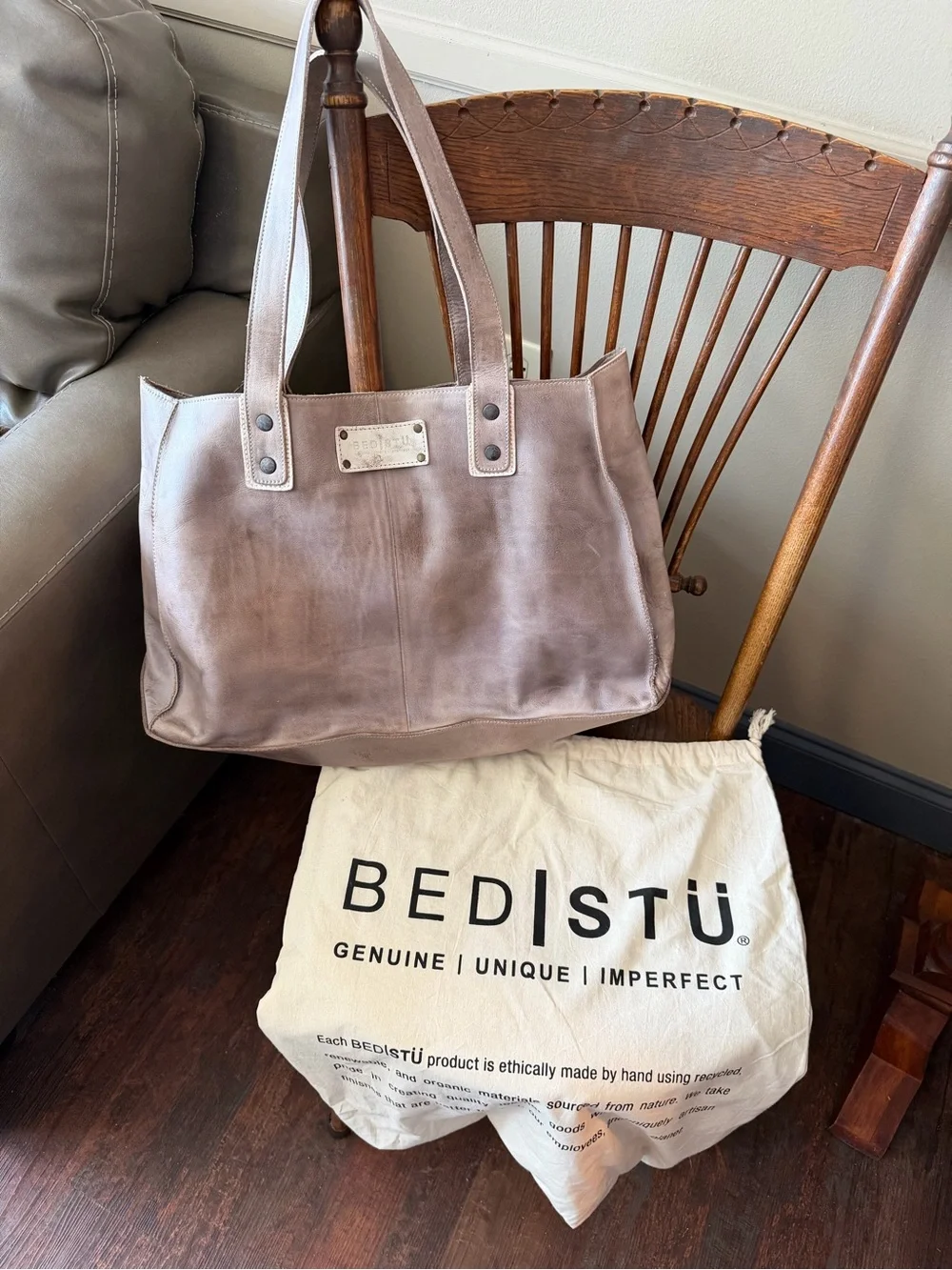 Bed Stu Taupe-Brown Distressed Leather Tote. Rockaway   Beautiful purse!!